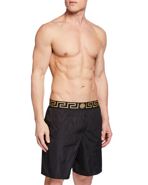 swim trunks mens versace|Versace men's swim shorts.